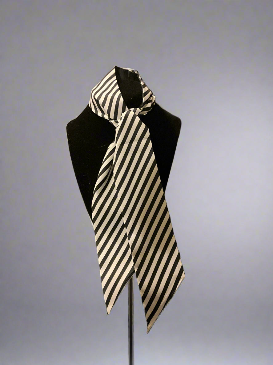 Silk Scarves (Black & White)