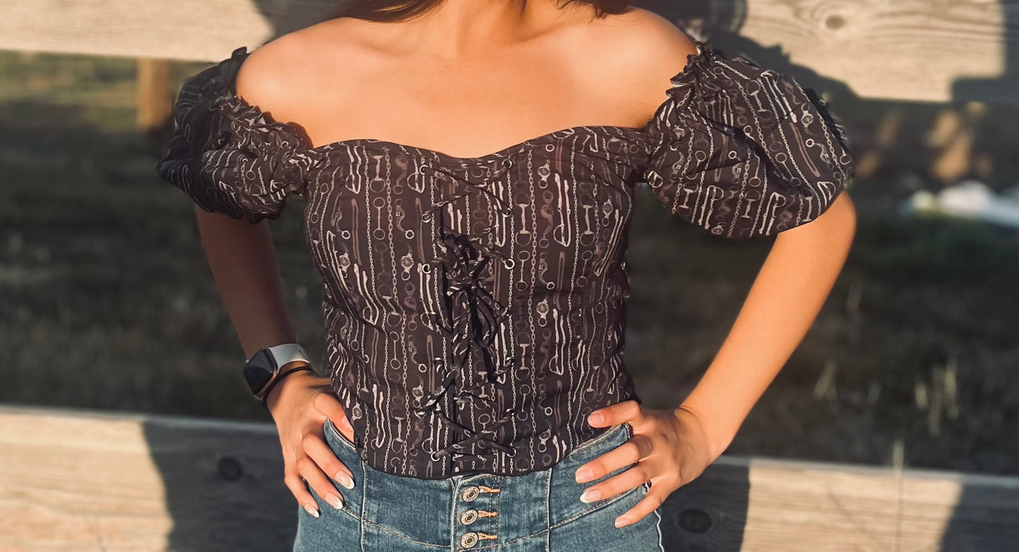 Snaffle Bit Queen Top