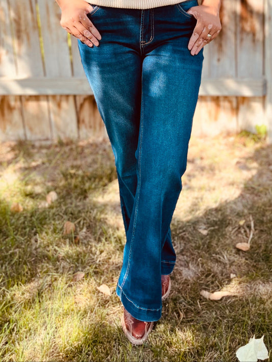 Western Stitch Pocket Bootcut Jeans