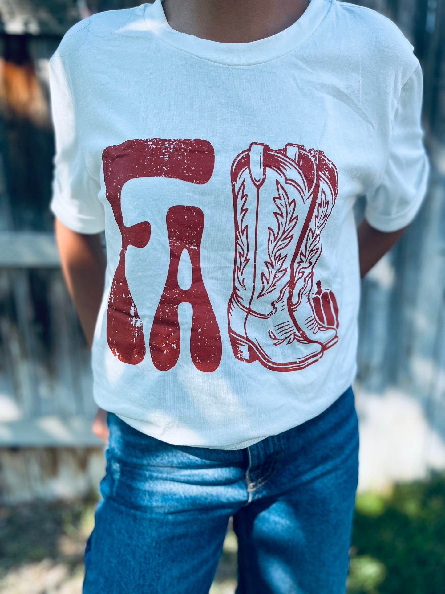 Fall Boots Cracking Graphic T Shirt